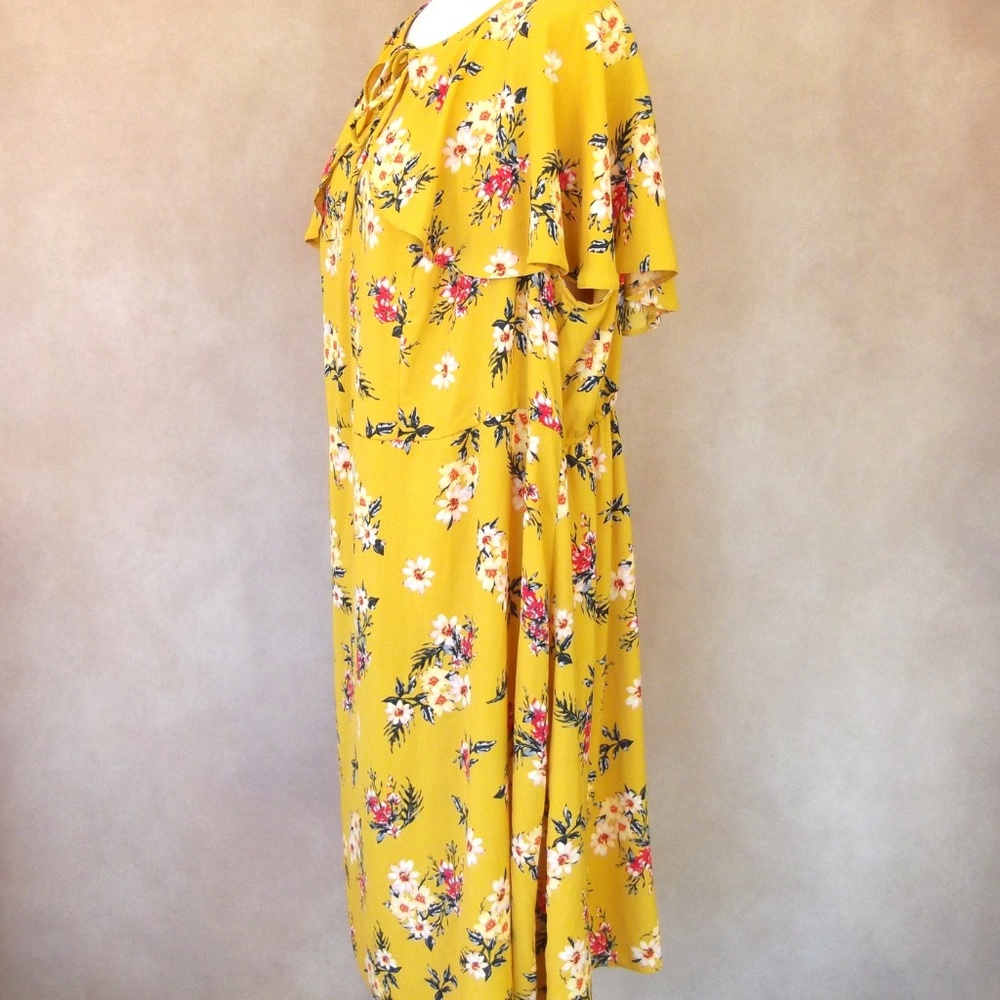 NWT Feminine Floral Print Simply Be Dress … - Picture 5 of 8